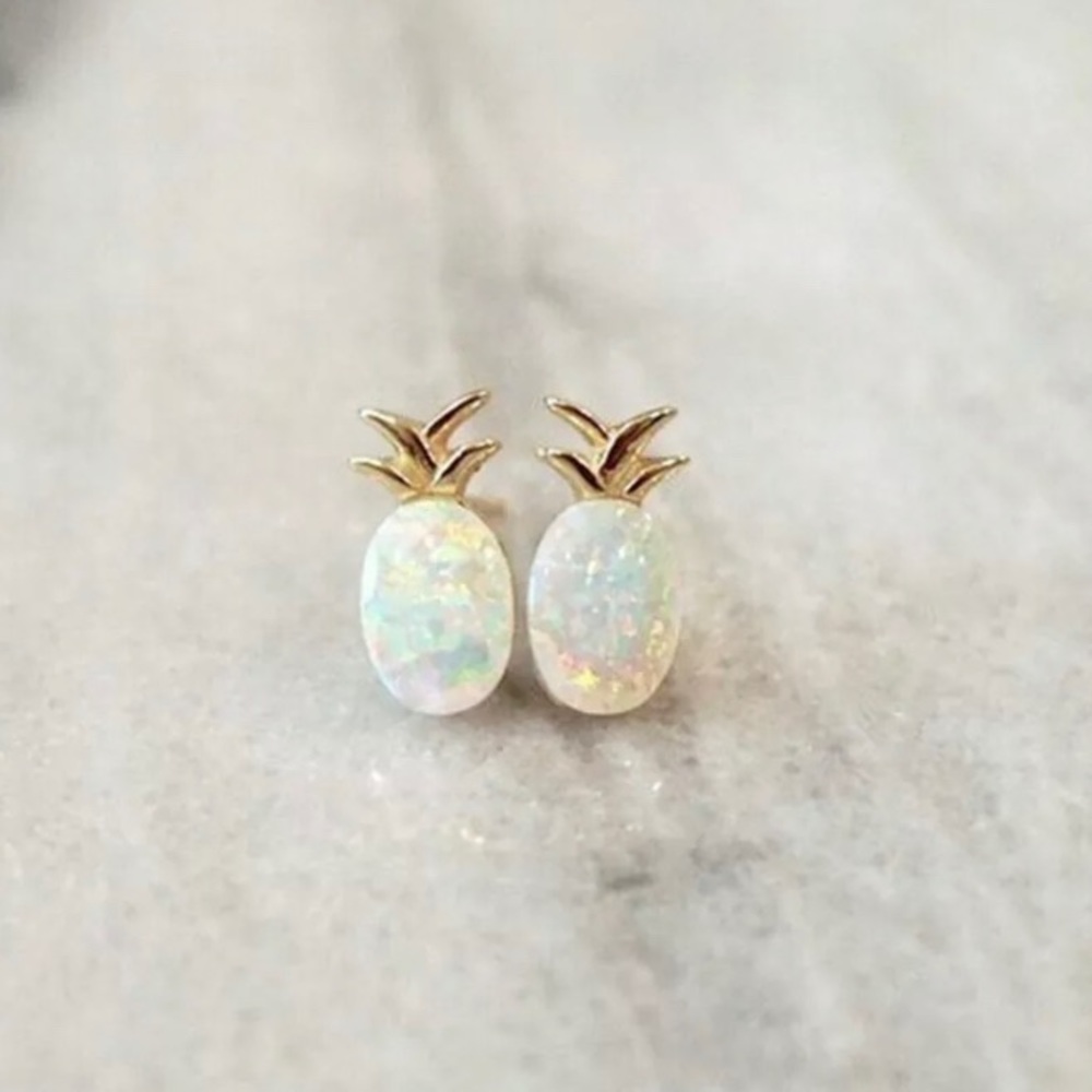 Pineapple Opal Earrings